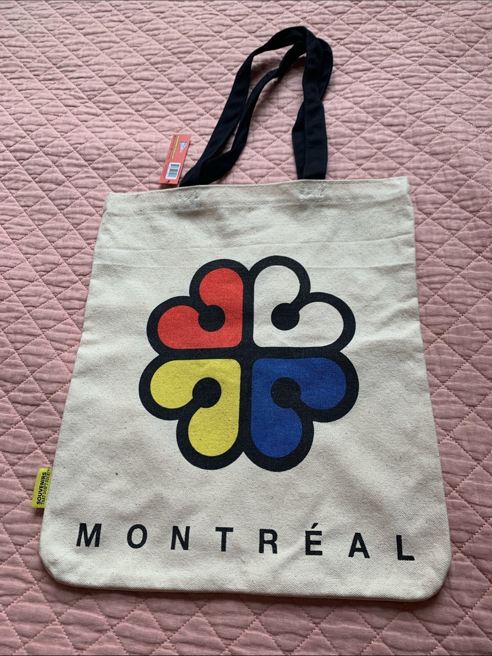 Vintage-Style Montreal City Logo Canvas Tote Bag – NWT - Picture 5 of 11
